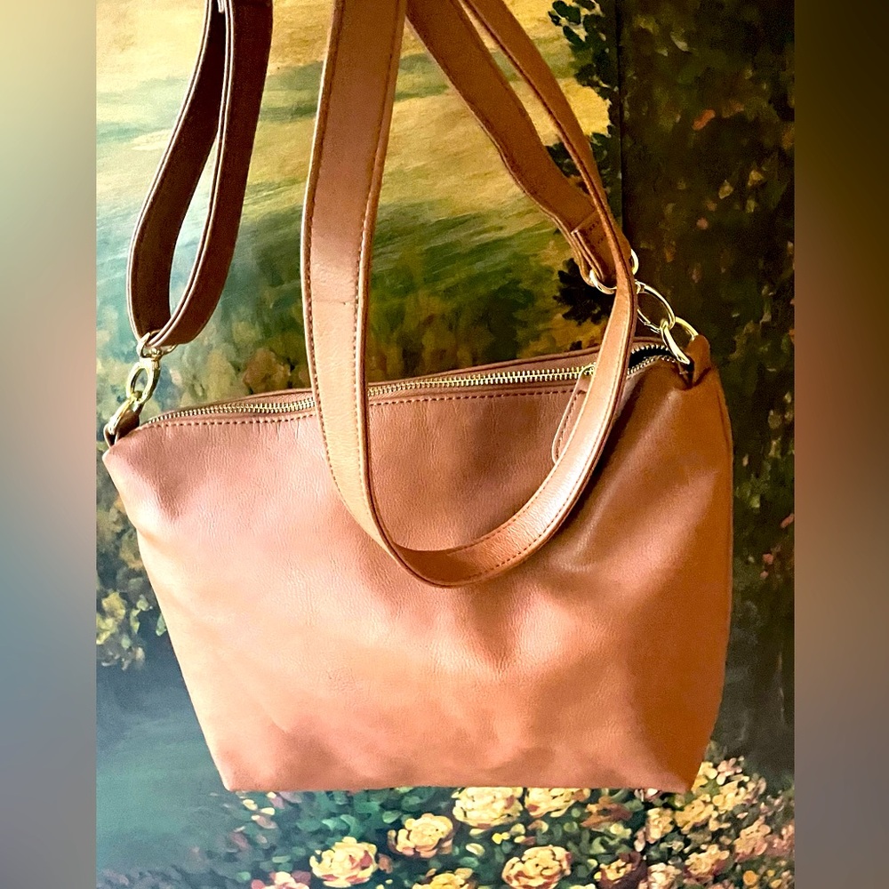 Steve Madden Elegant brown Leather Shoulder Bag. NWNT. - Picture 3 of 9